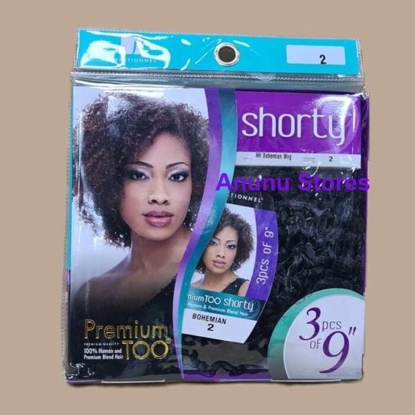 Premium Too Shorty Bohemian Cute Weave - 3pcs 9in